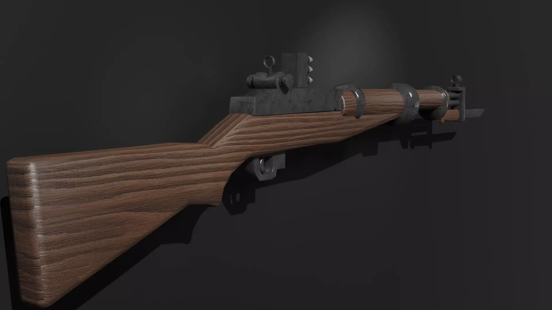 M1 Garant LowPoly free Free low-poly 3D model