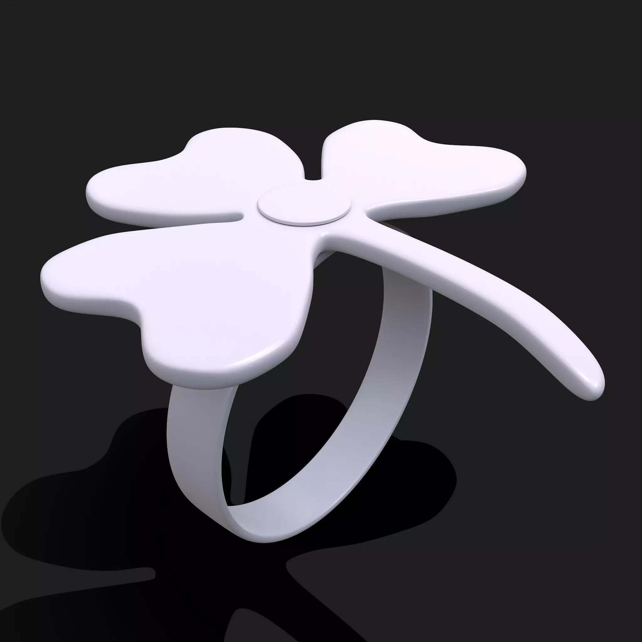 Clover Ring 3D print model