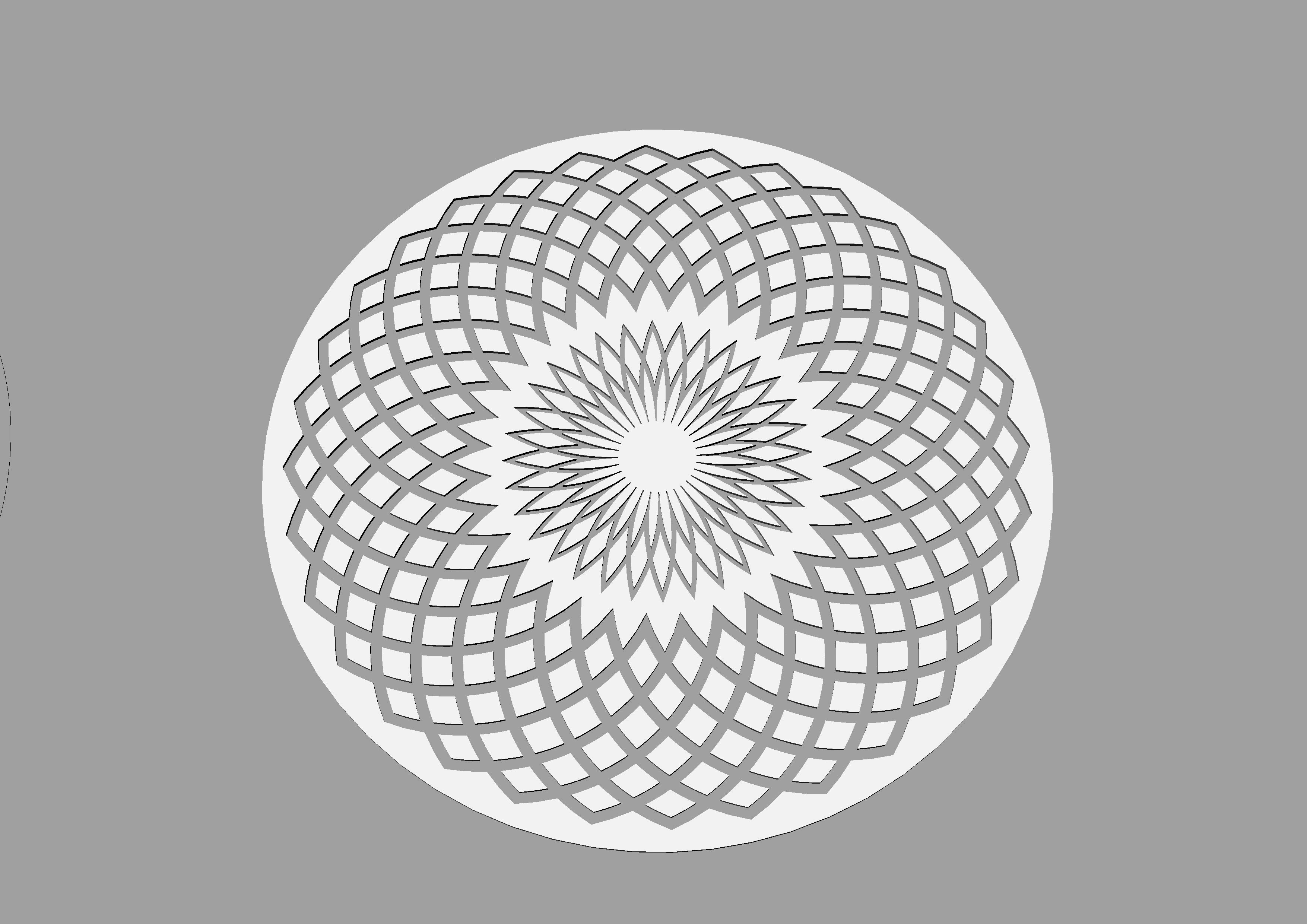 Flooring design Medallion 3d and vector file 3D model_5