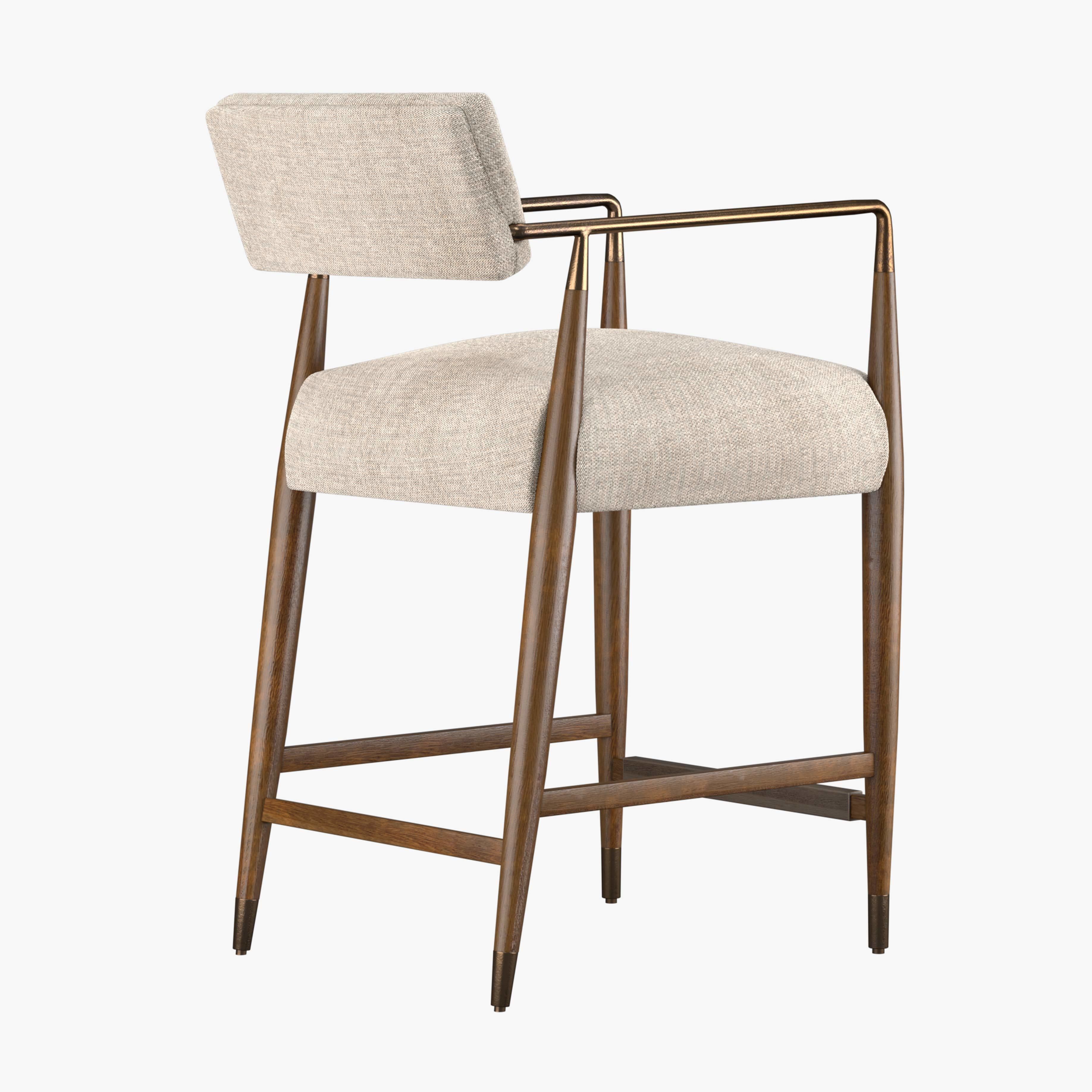 Waldon Thames Coal Bar Stool - Waldon Counter Stool 3D model_1