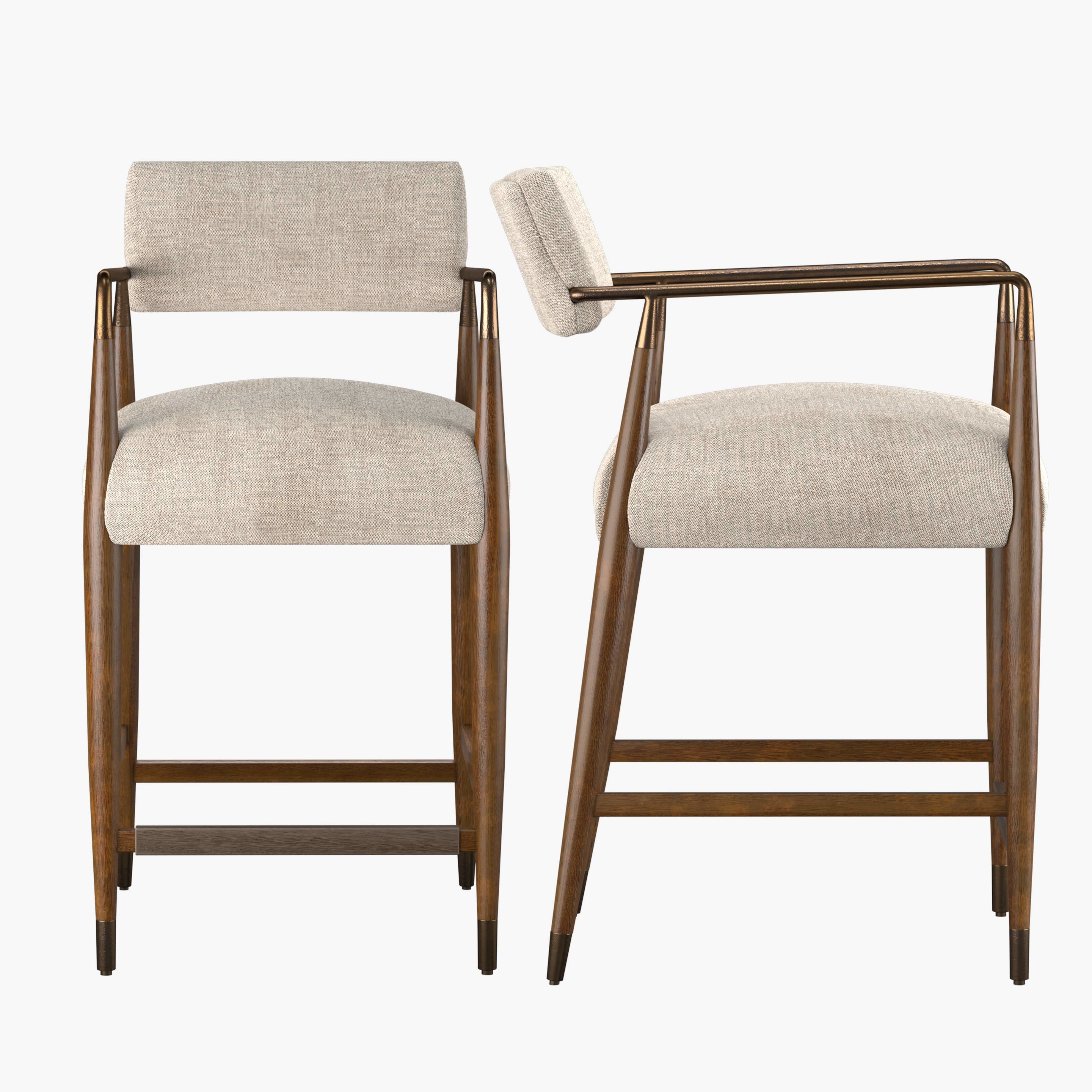 Waldon Thames Coal Bar Stool - Waldon Counter Stool 3D model_15