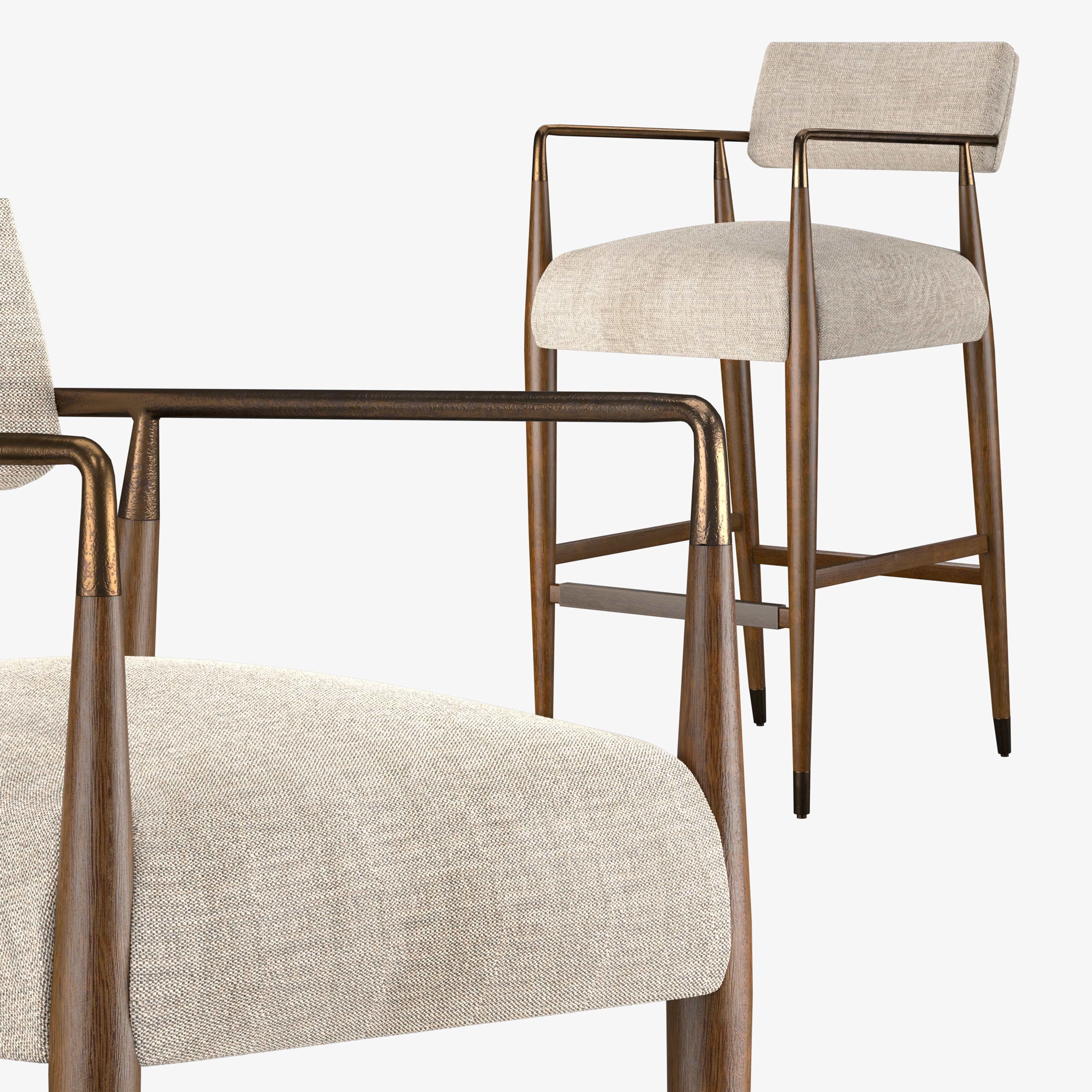 Waldon Thames Coal Bar Stool - Waldon Counter Stool 3D model_6