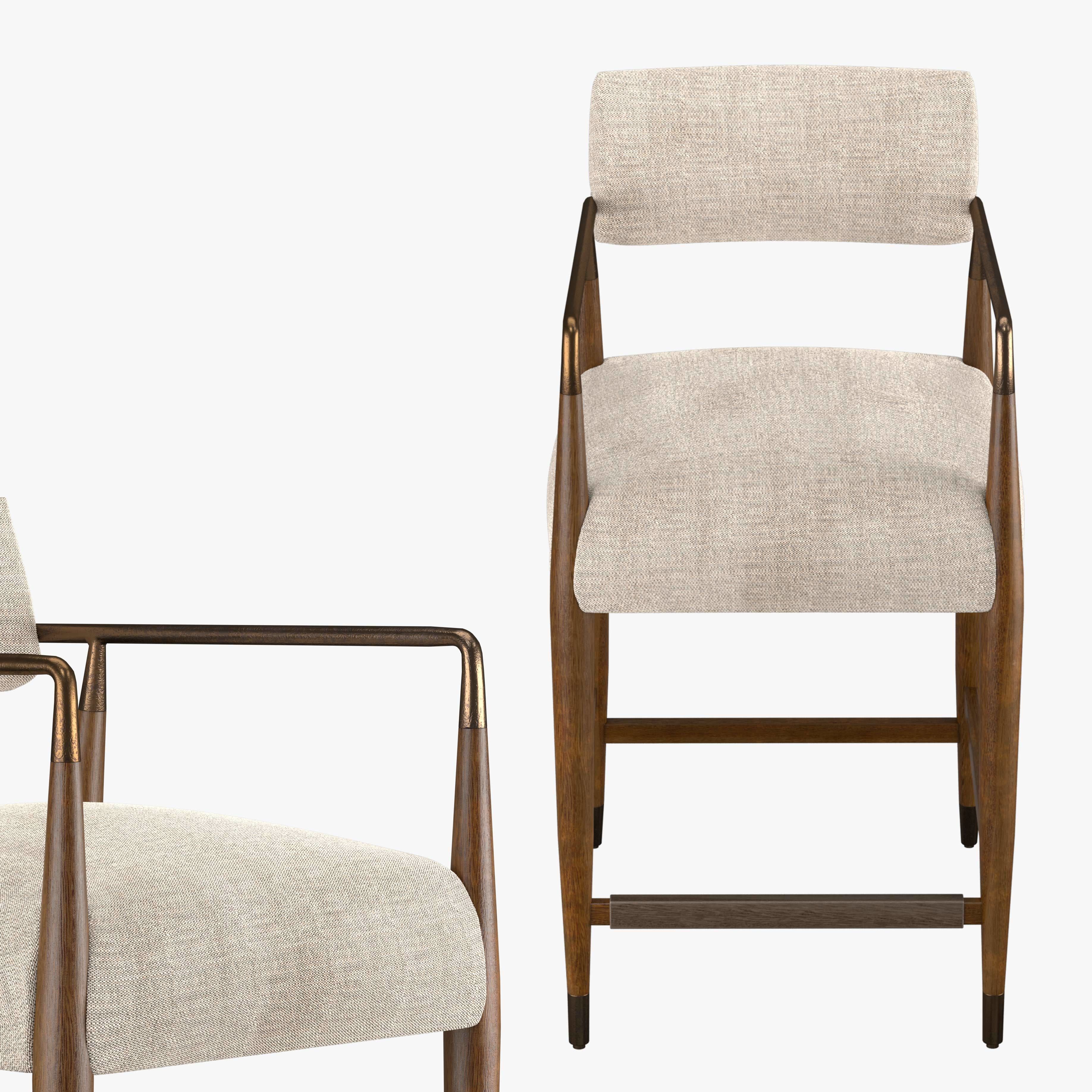 Waldon Thames Coal Bar Stool - Waldon Counter Stool 3D model_4