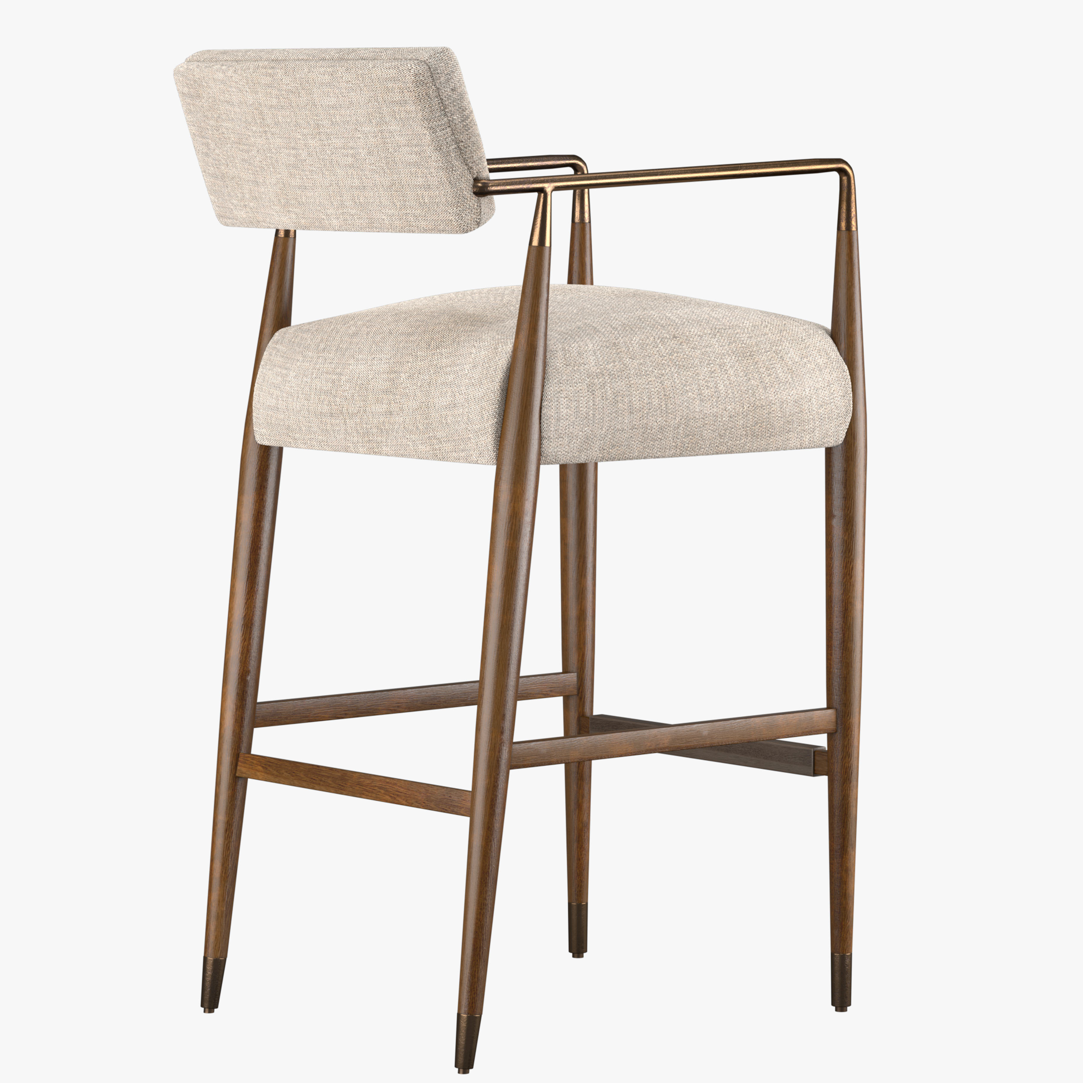 Waldon Thames Coal Bar Stool - Waldon Counter Stool 3D model_10