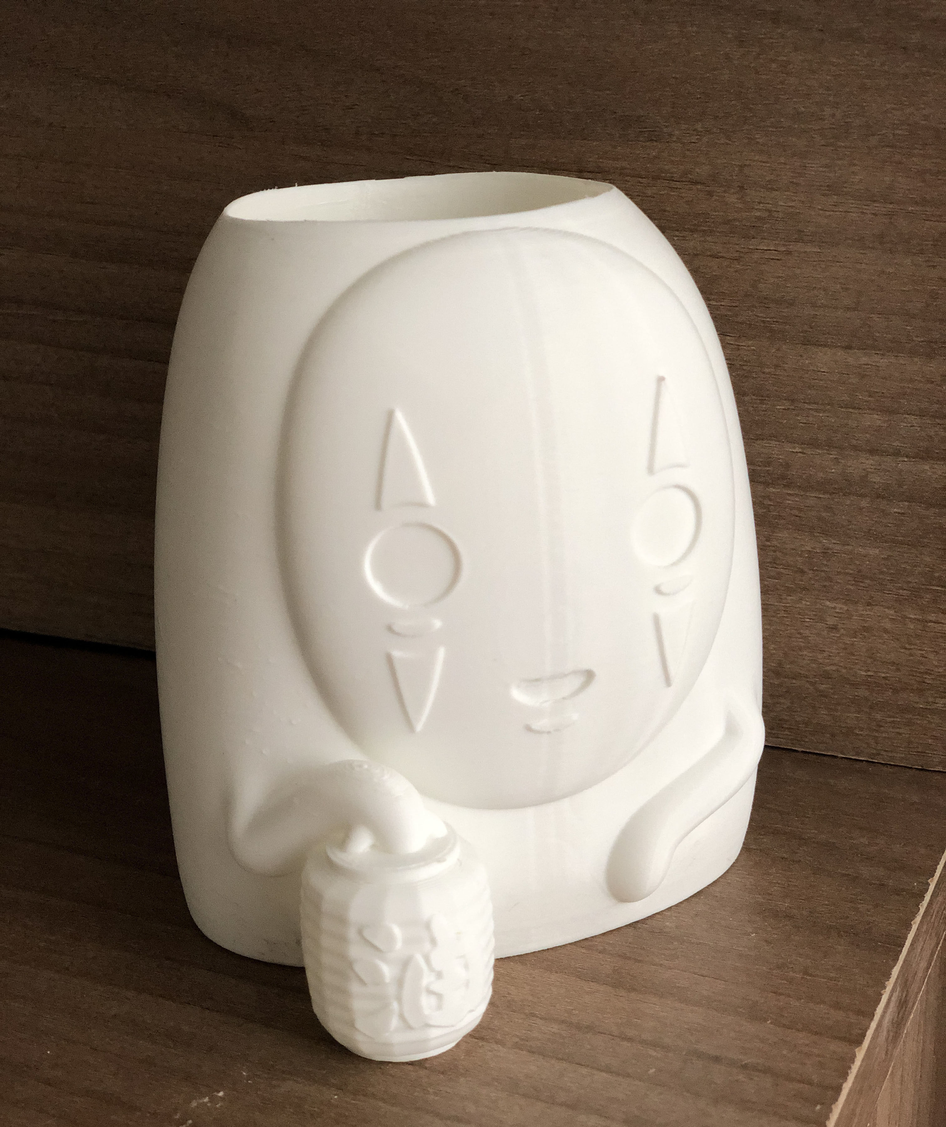 Kaonashi NoFace Faceless Planter Spirited Away Ghibli Chihiro 3D print model_4