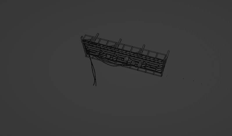 Cyberpunk Sign Board Low-poly 3D model_5