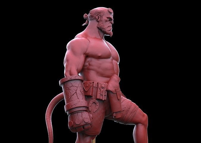 Hellboy Statue 3D print model