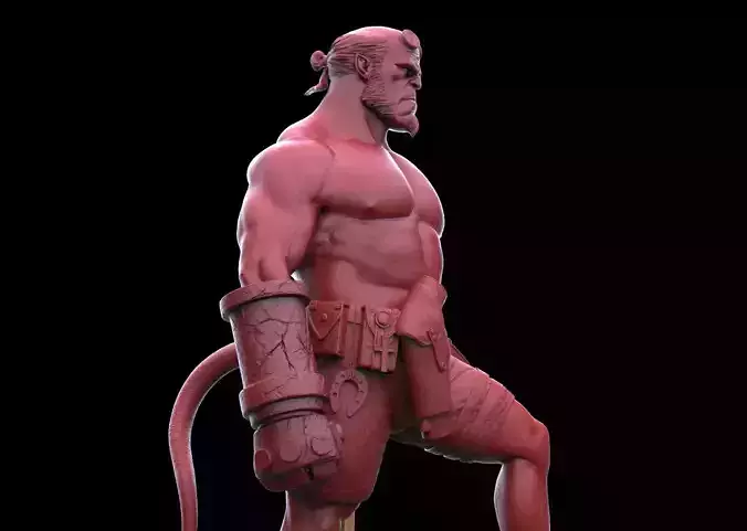 Hellboy Statue