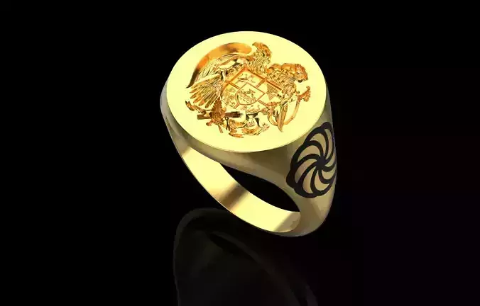 signet with the Armenian coat of arms