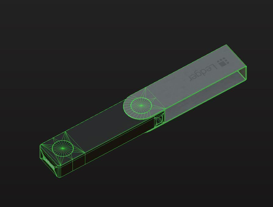 Ledger Nano X Low-poly 3D model_9