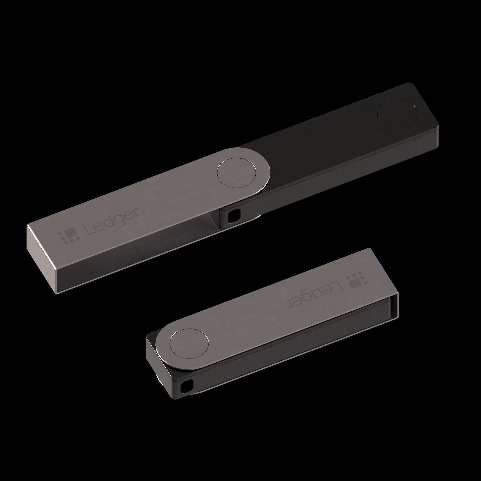 Ledger Nano X Low-poly 3D model_2
