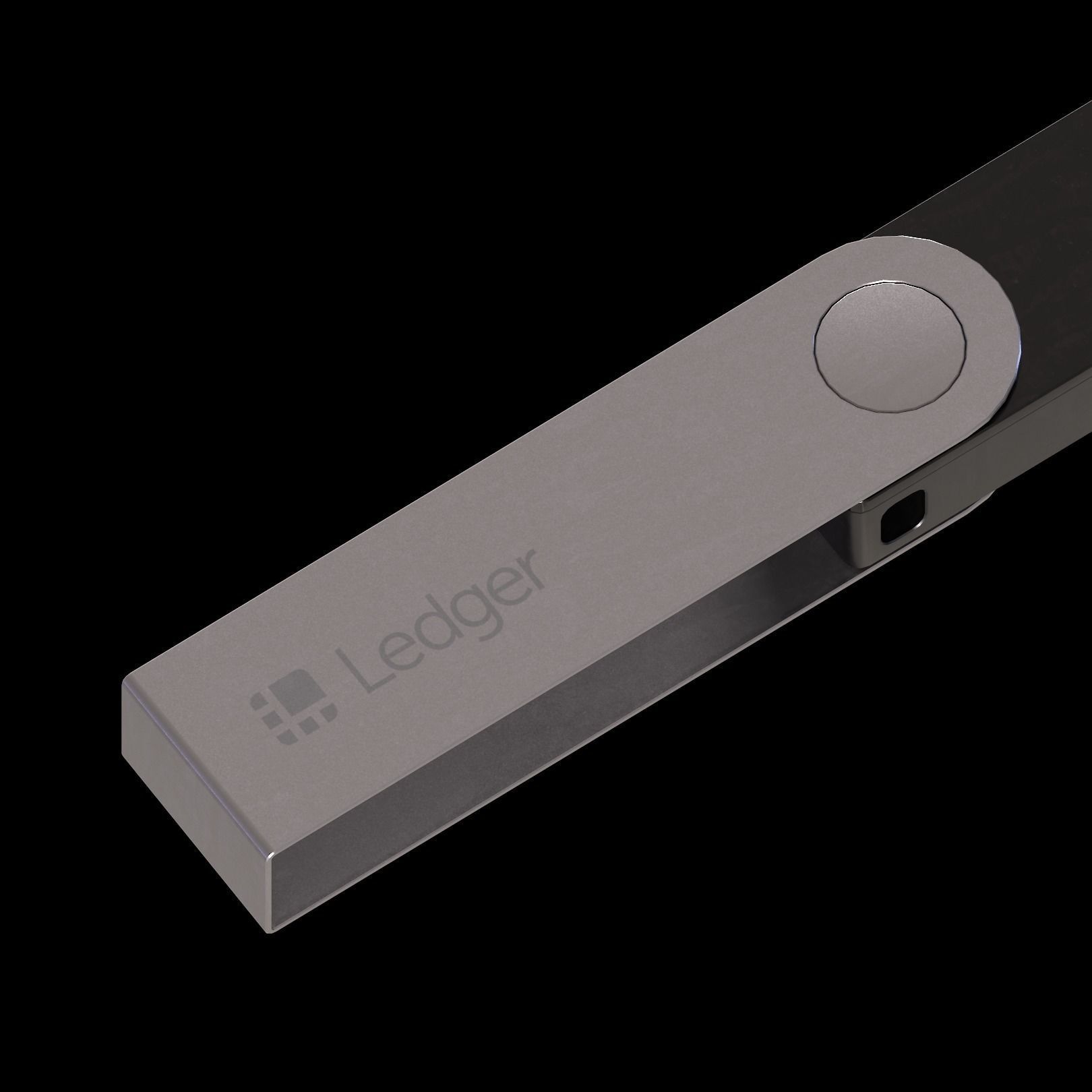 Ledger Nano X Low-poly 3D model_7