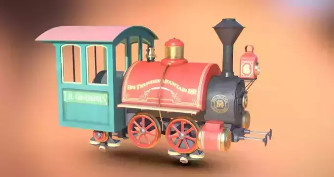 wagon big thunder moutain disney land paris 