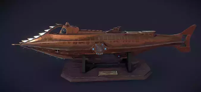 maquette du nautilus de disney land paris 