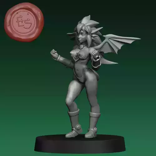Mink Dragon-Half DnD Miniature Free Free 3D print model