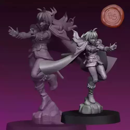 Lina Inverse Slayers DnD 3D Print Miniature