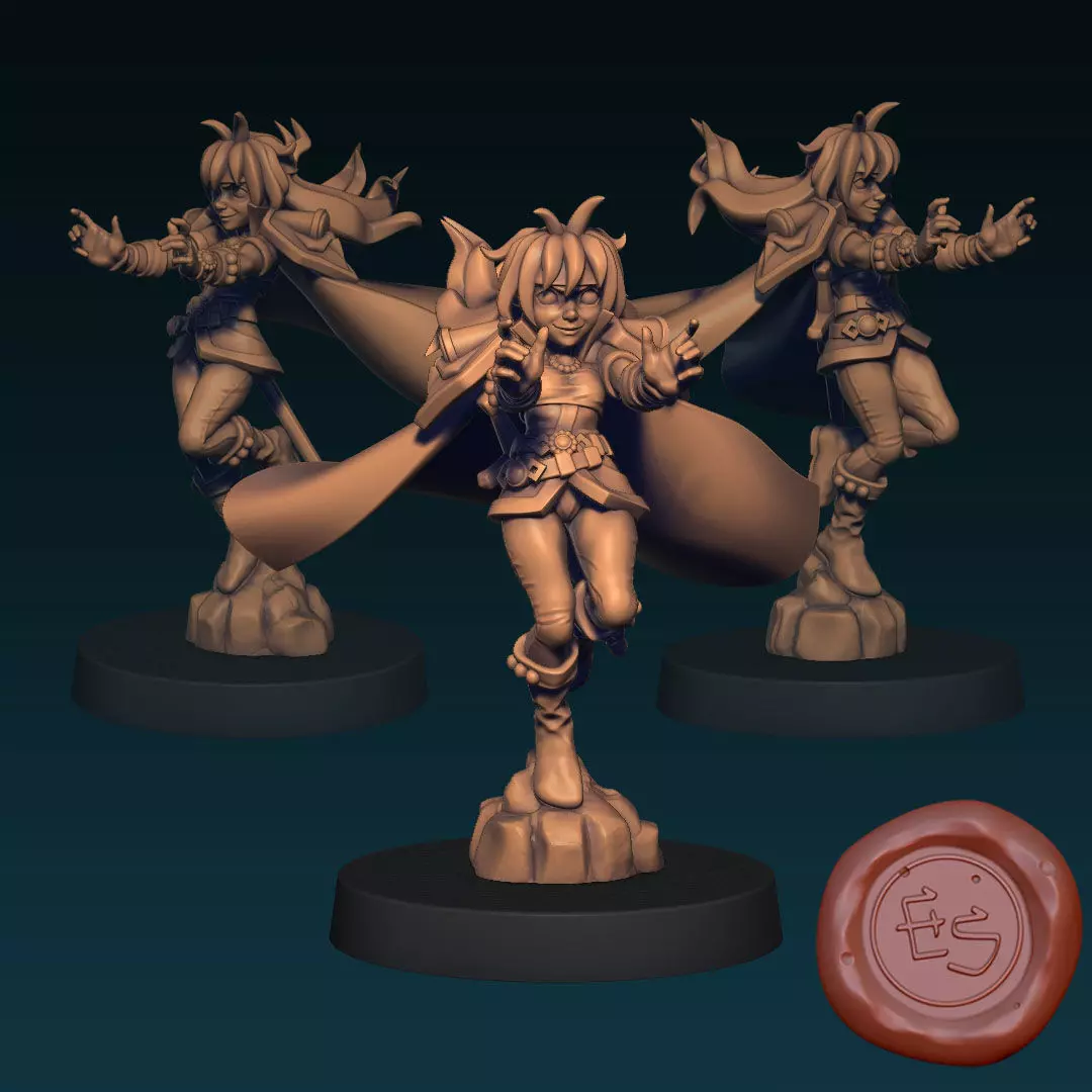 Lina Inverse Slayers DnD 3D Print Miniature 3D print model