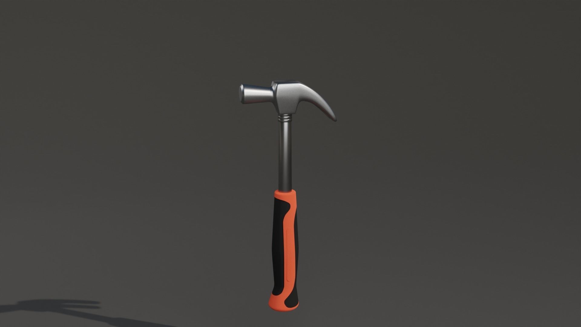 Lowpoly Hammer 3D model_1