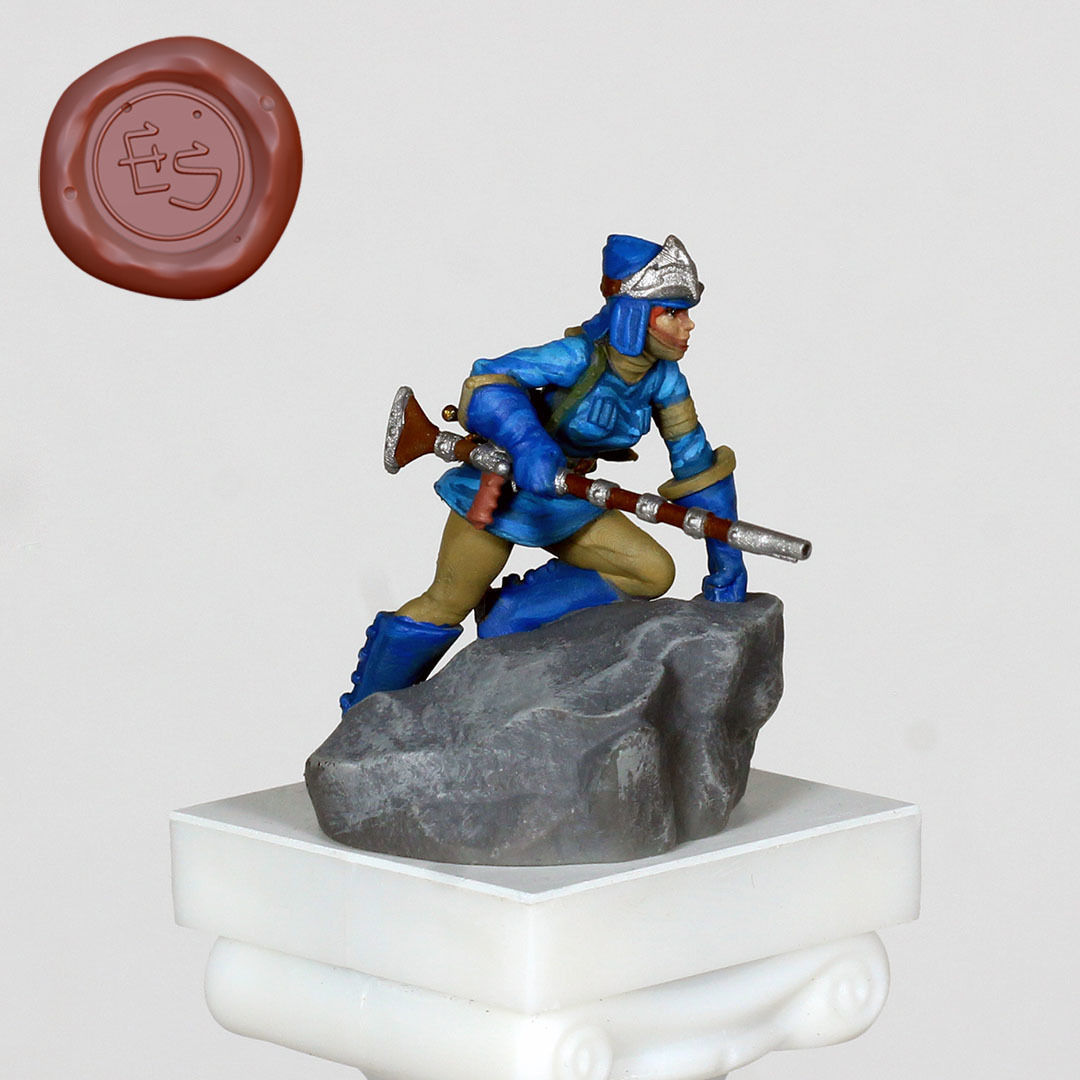 Nausicaa of the Valley of the Wind DnD 3D Print Miniature 3D print model_1
