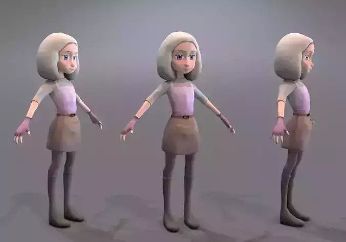 teen with white hair