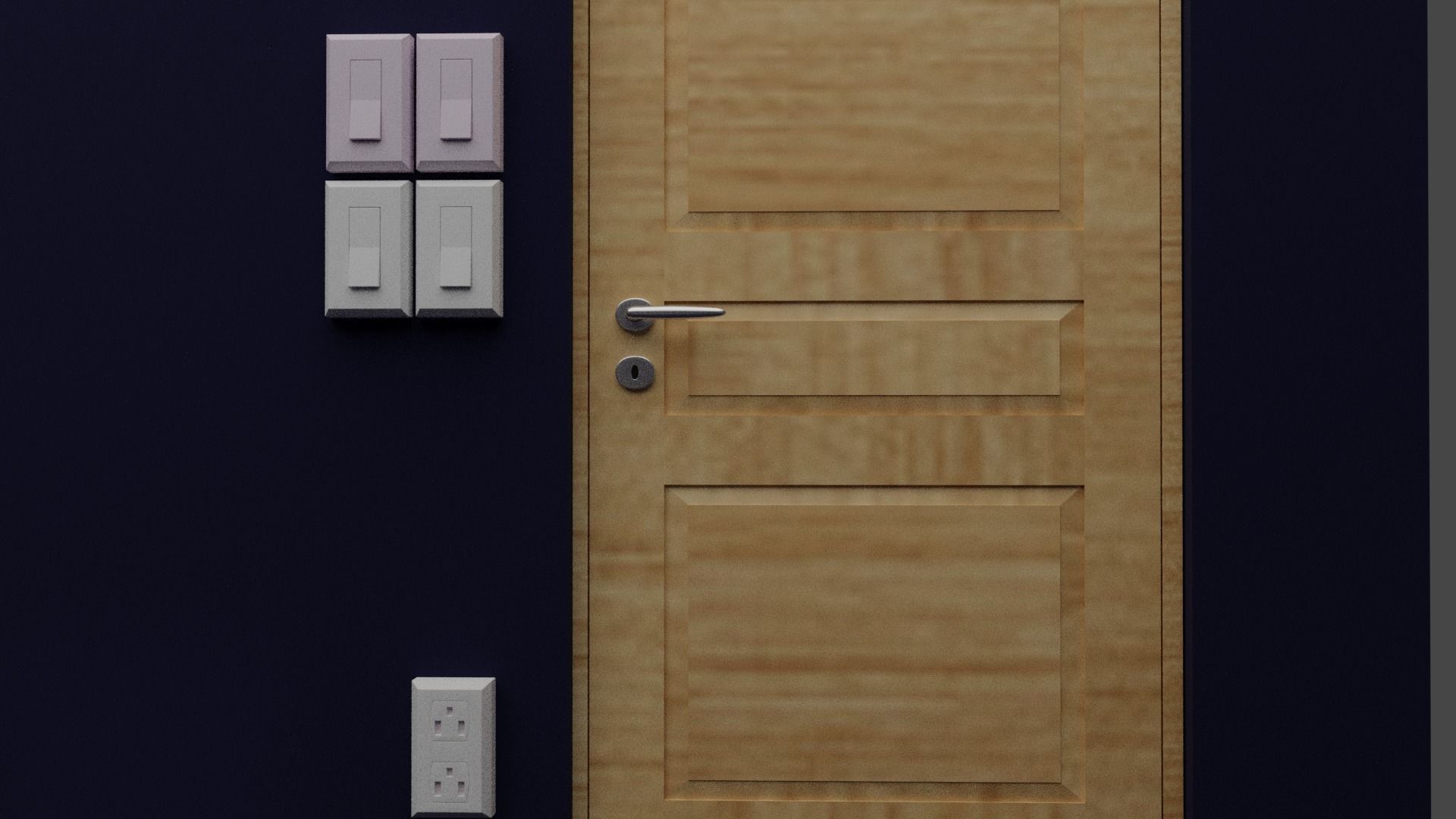 Tiny room Free low-poly 3D model_3