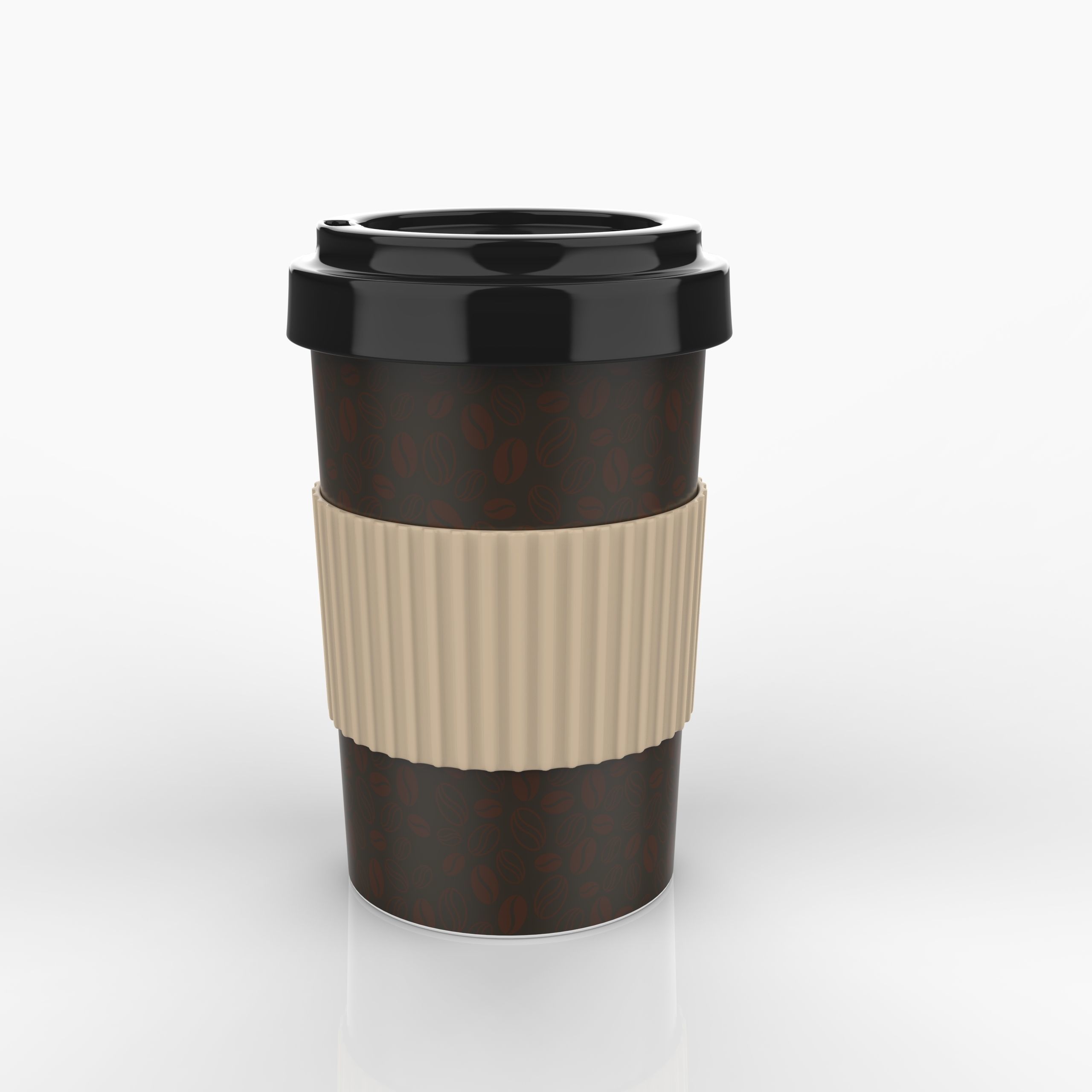 Coffee Mug 3D model with Keyshot file Low-poly 3D model_3