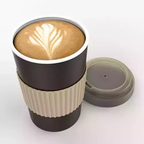 Coffee Mug 3D model with Keyshot file