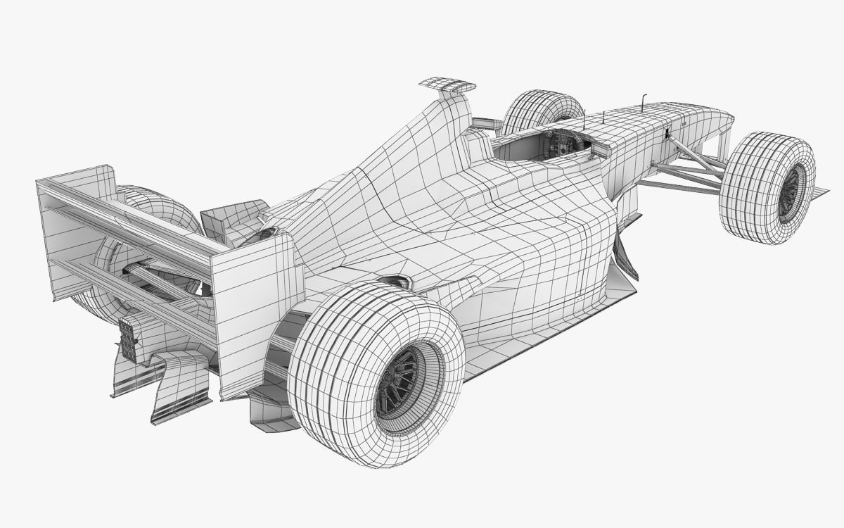 F1 Ferrari F2000 3D model_17