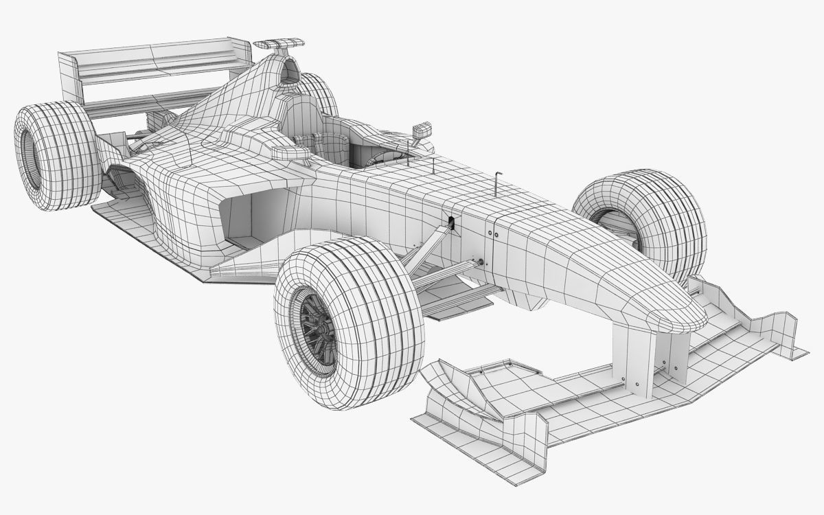 F1 Ferrari F2000 3D model_18