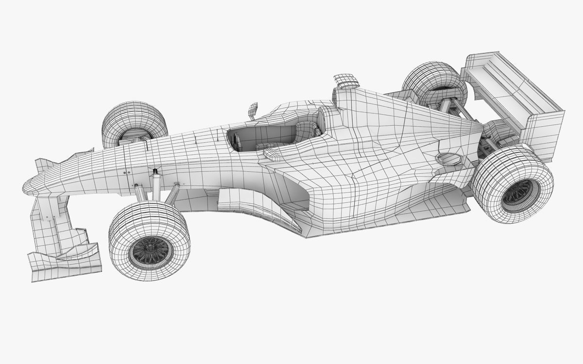 F1 Ferrari F2000 3D model_16