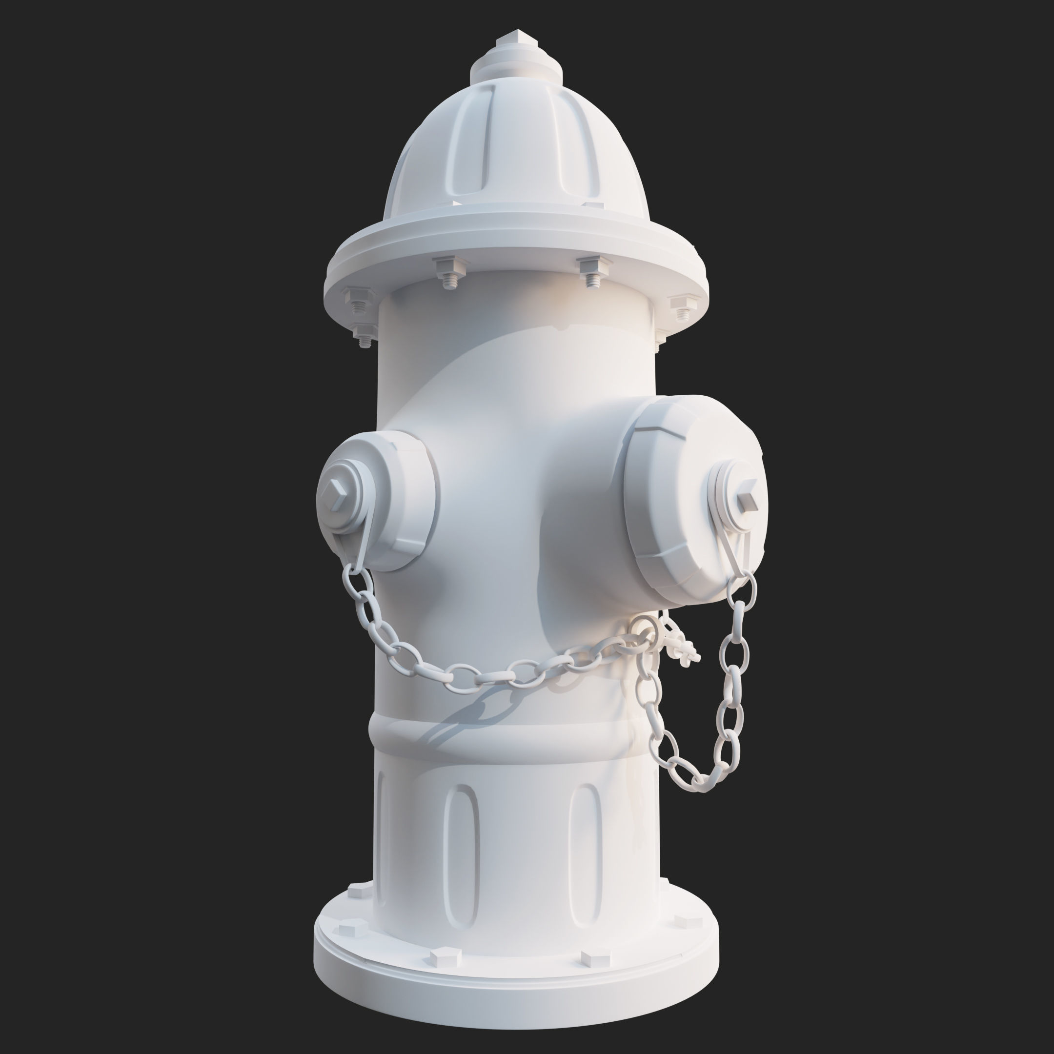 Hydrant fire 3D model_1