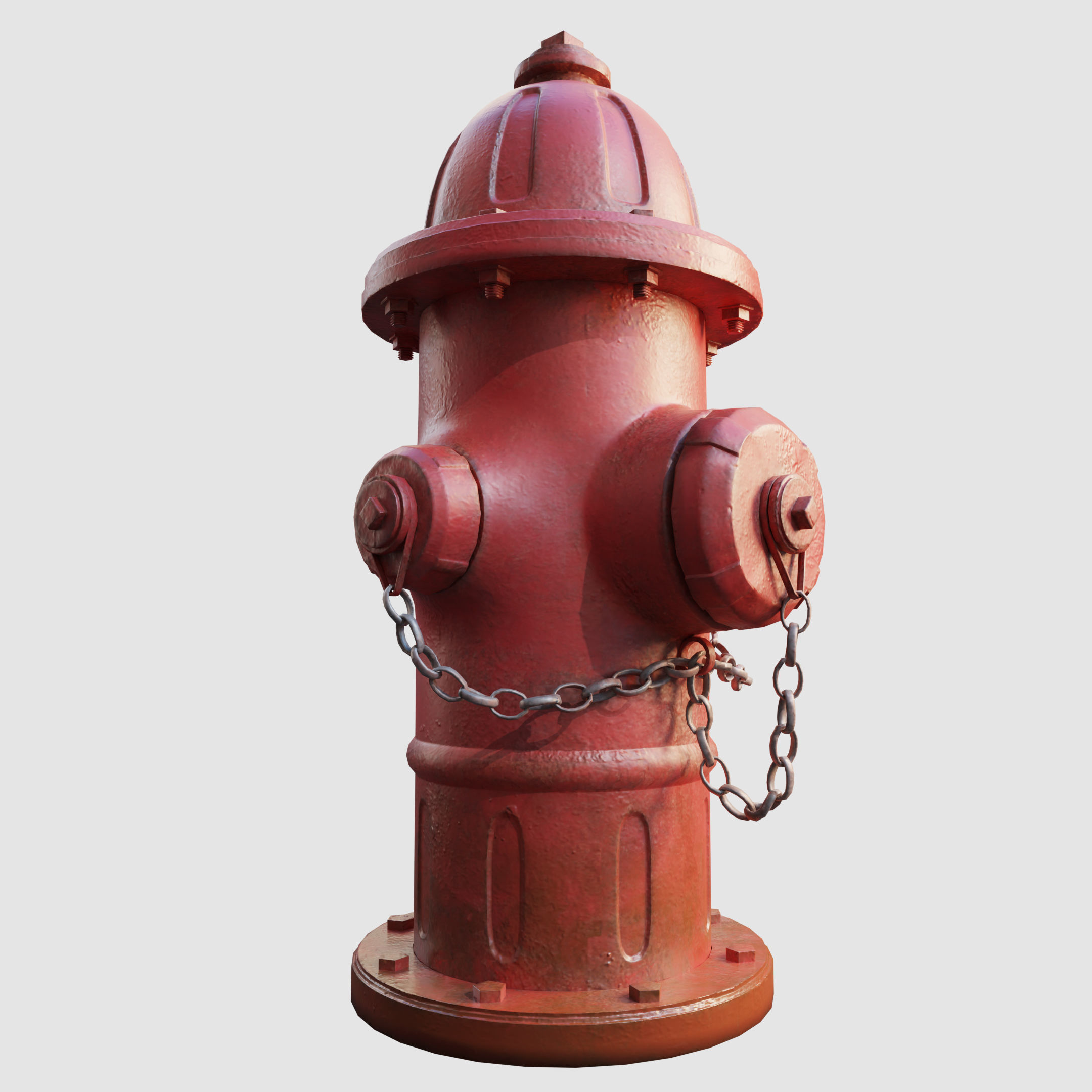 Hydrant fire 3D model_4