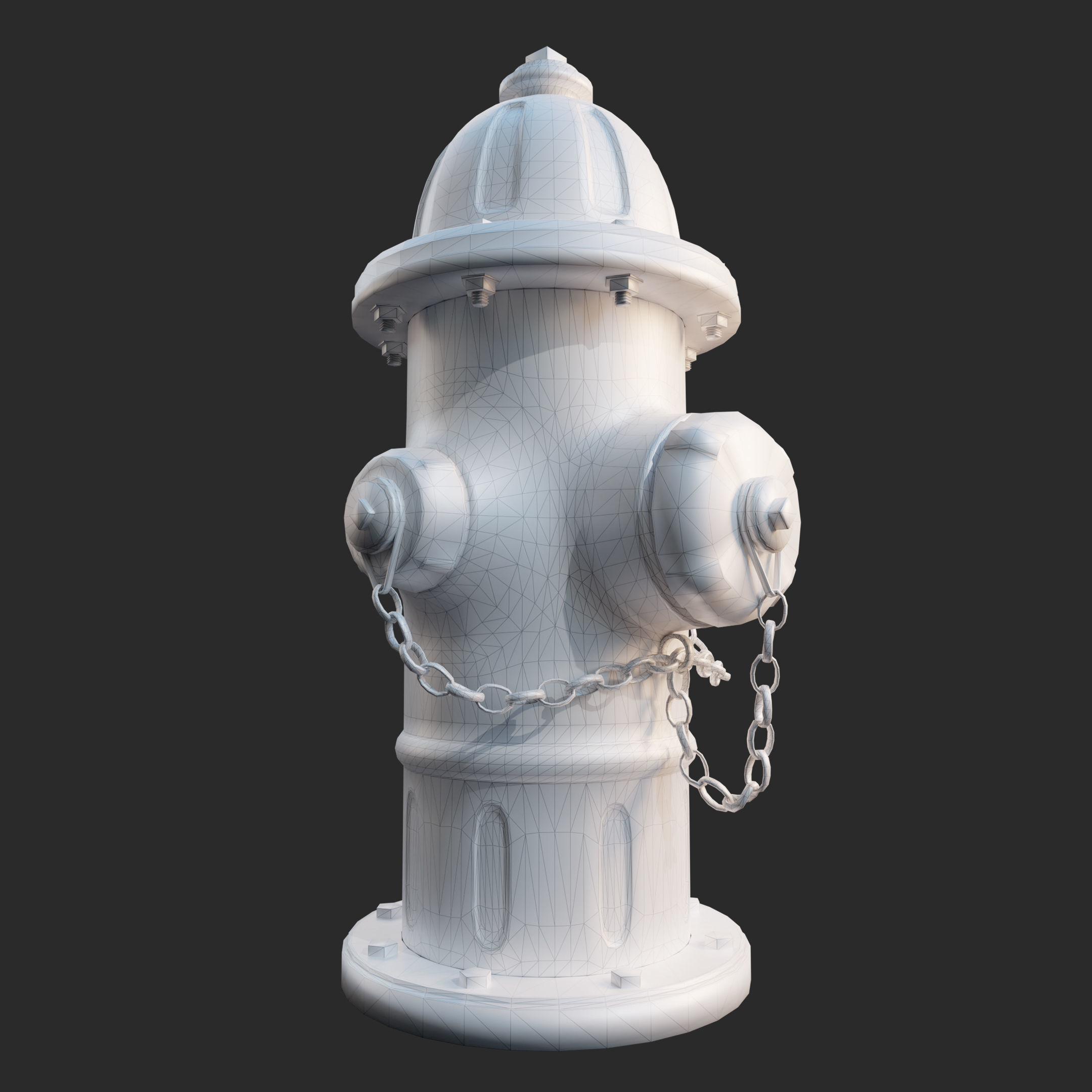 Hydrant fire 3D model_5
