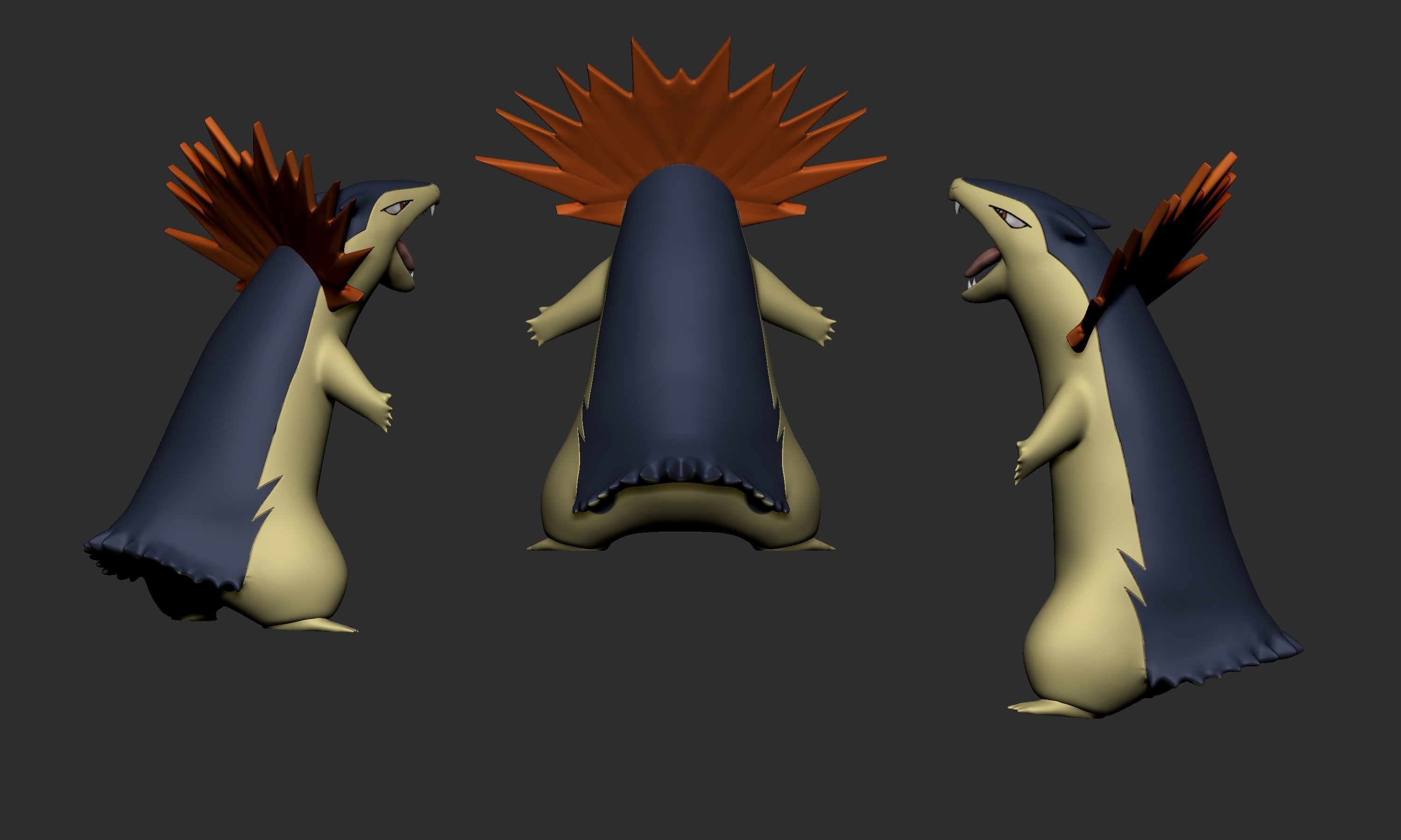 Pokemon - Typhlosion 3D print model_3