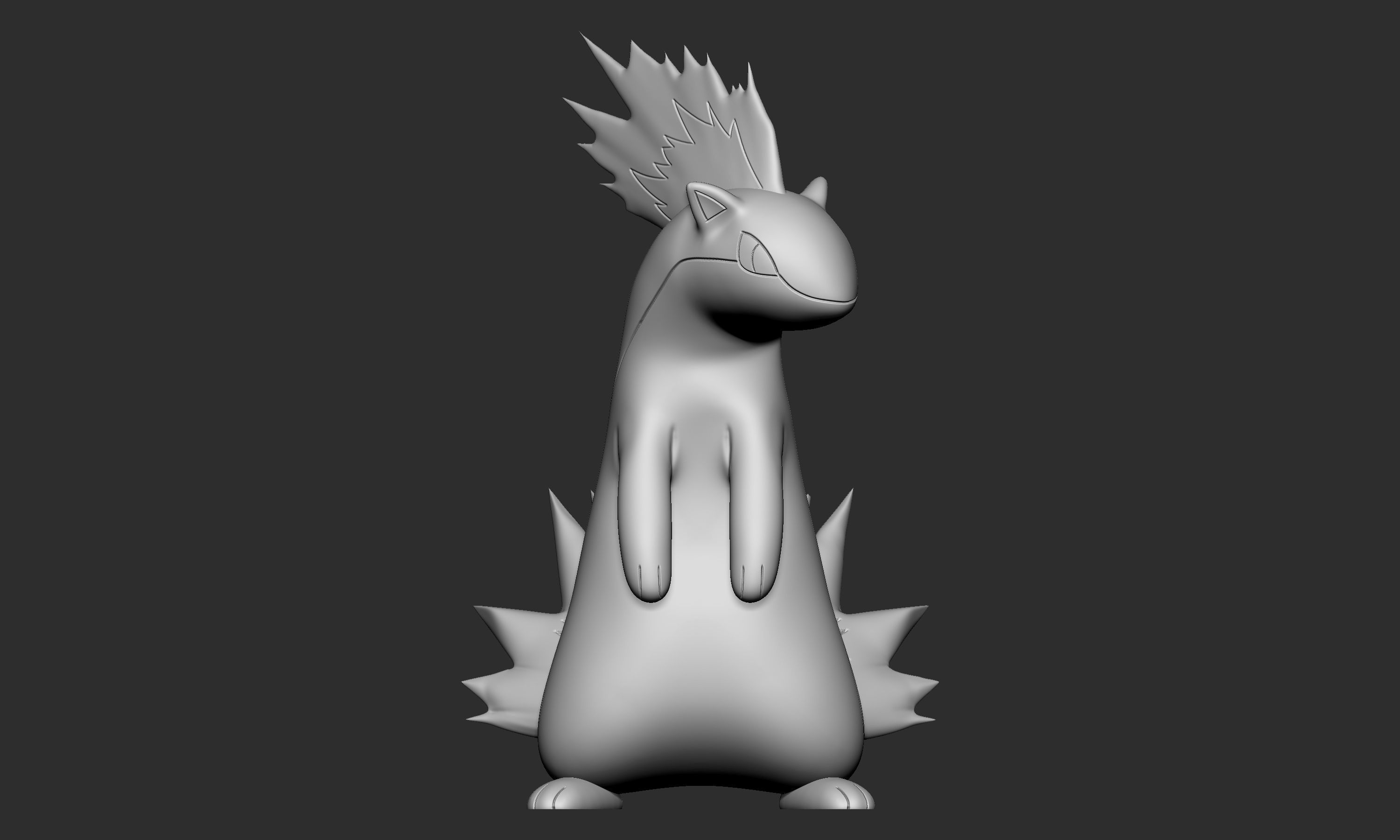 Pokemon - Cyndaquil Quilava and Typhlosion 3D print model_7