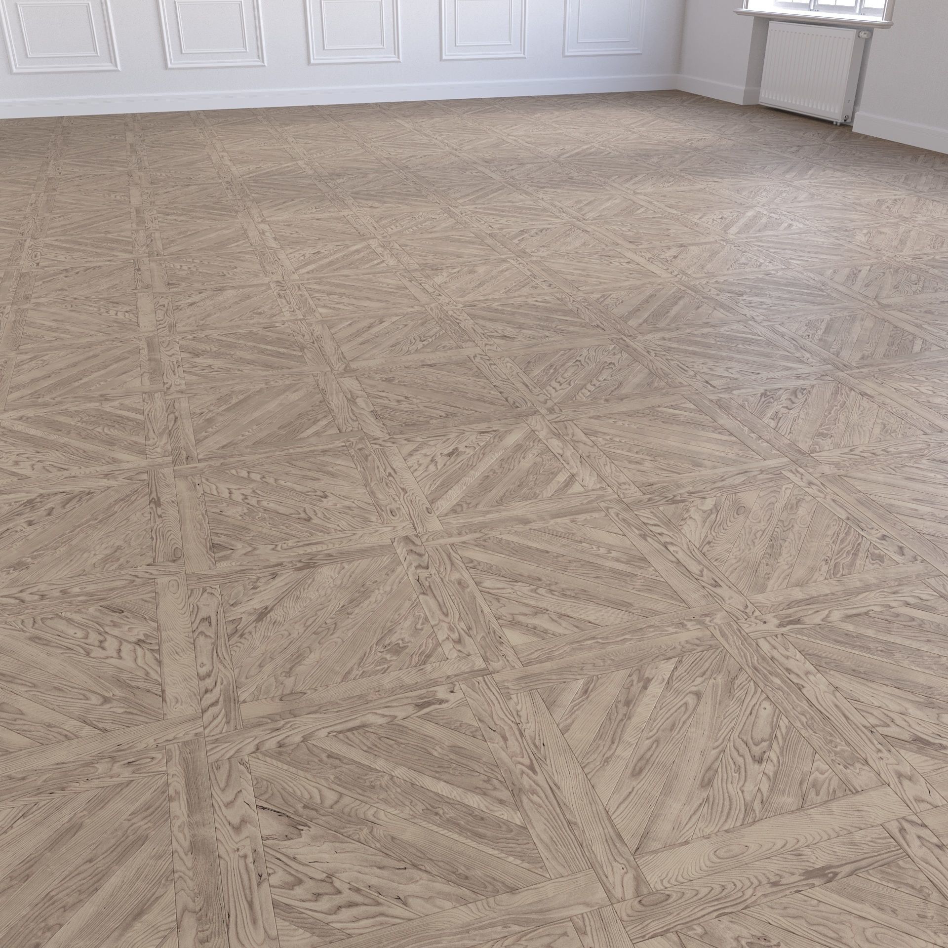 Parquet - Laminate - Wooden floor 2 in 1 Low-poly 3D model_6