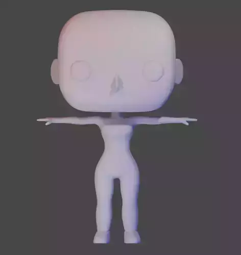 Rigged Female Model 3D Funko