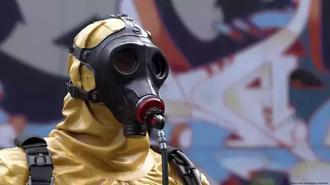 Hazmat Character 3D model