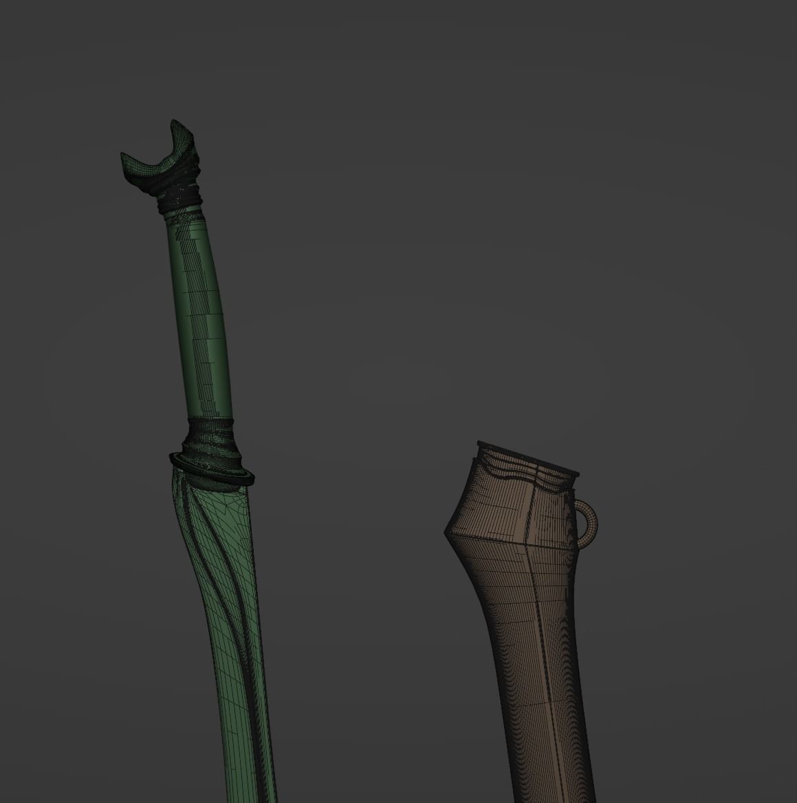 Sword Medieval Classic 3D model_2