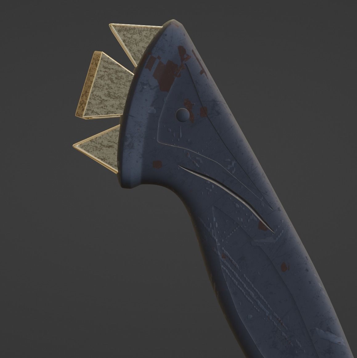 Carved Dagger 3D model_6