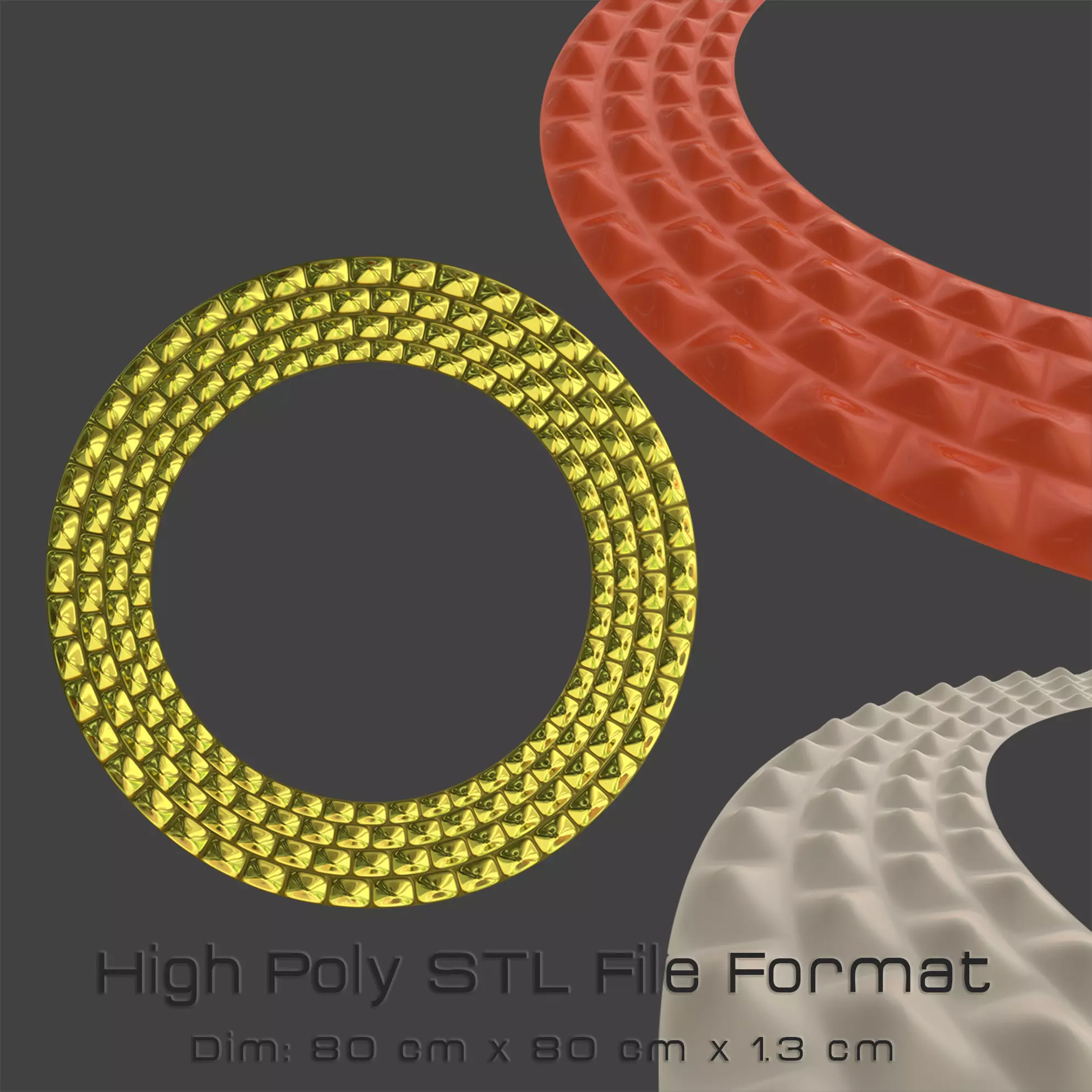 Round Mirror Frame 3D print model_0