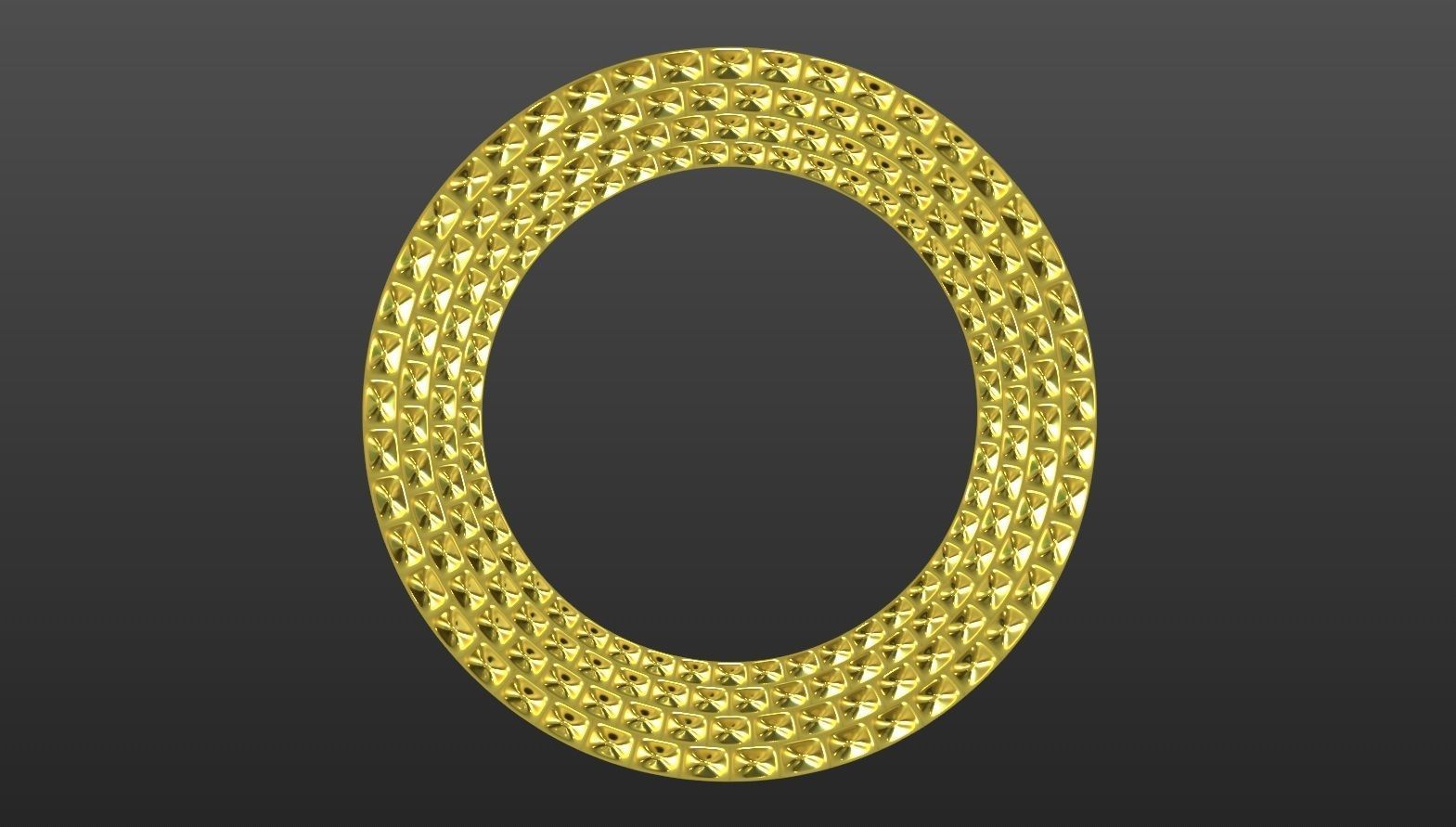 Round Mirror Frame 3D print model_1