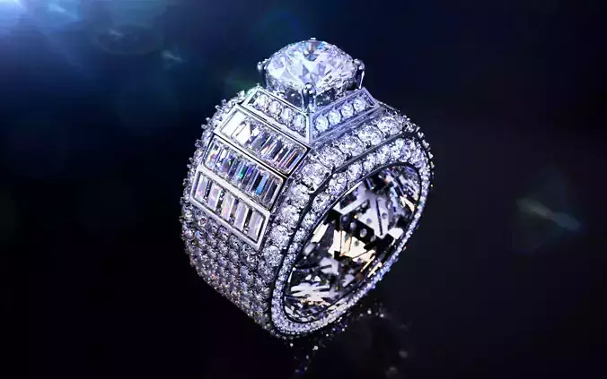 MAN RING FULL DIAMOND