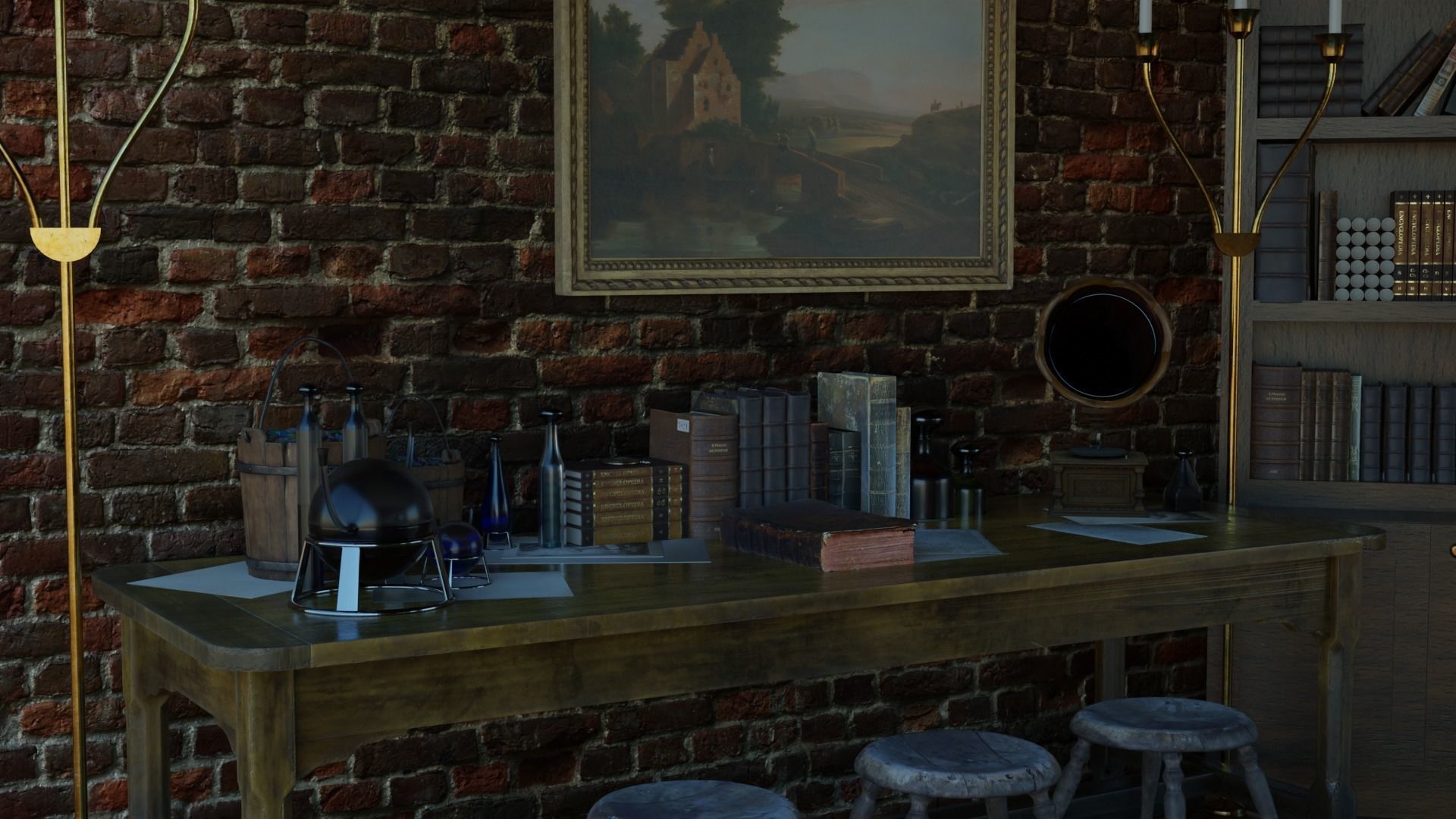 Wizard Chamber 3D model_1