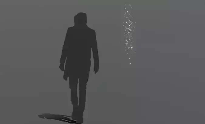 FeatherShootDown 300 Low-poly 3D model