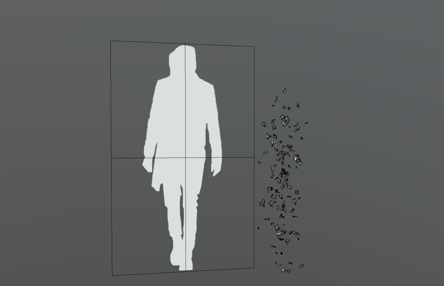 FeatherShootDown 150 Low-poly 3D model_3