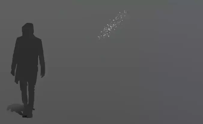 FeatherShoot01 300 Low-poly 3D model