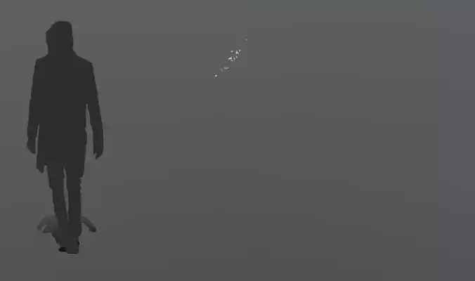 FeatherShoot01 30 Low-poly 3D model