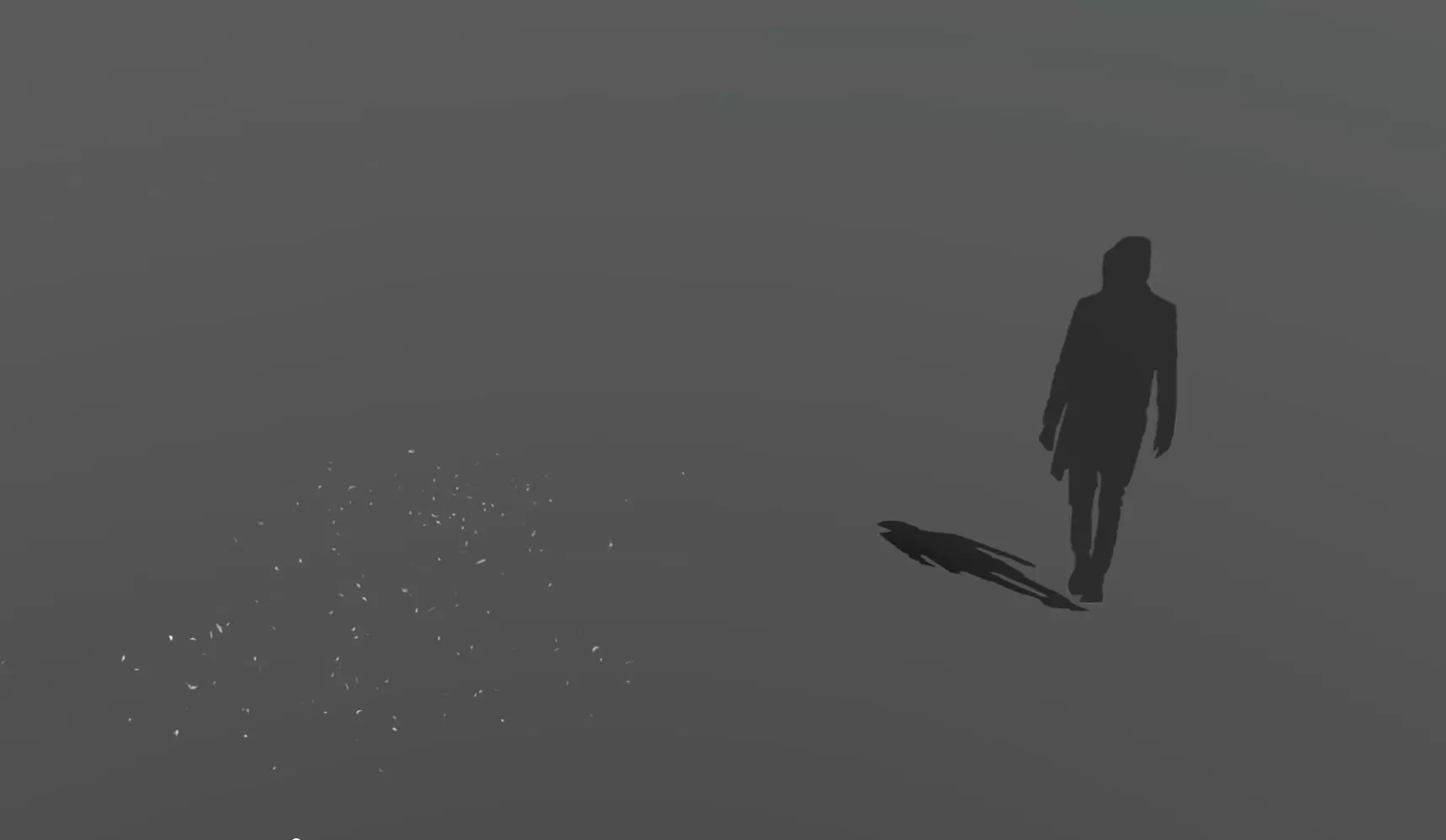 Feather Wind blows 300 feathers Low-poly 3D model_0