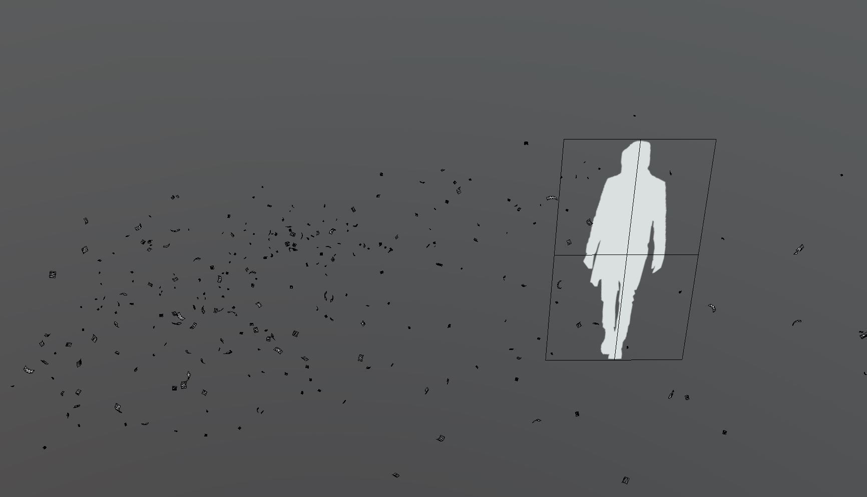 Feather Wind blows 300 feathers Low-poly 3D model_3